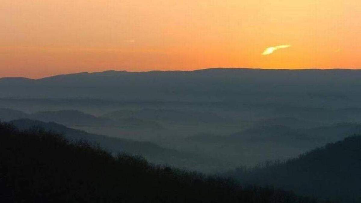Sunrise from Pine Mountain State Park.