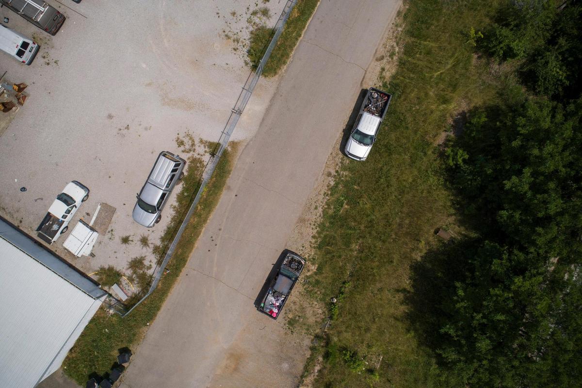 An aerial view of Payne Street where University of Kentucky student Madilyn Grisham was killed in November 2020.