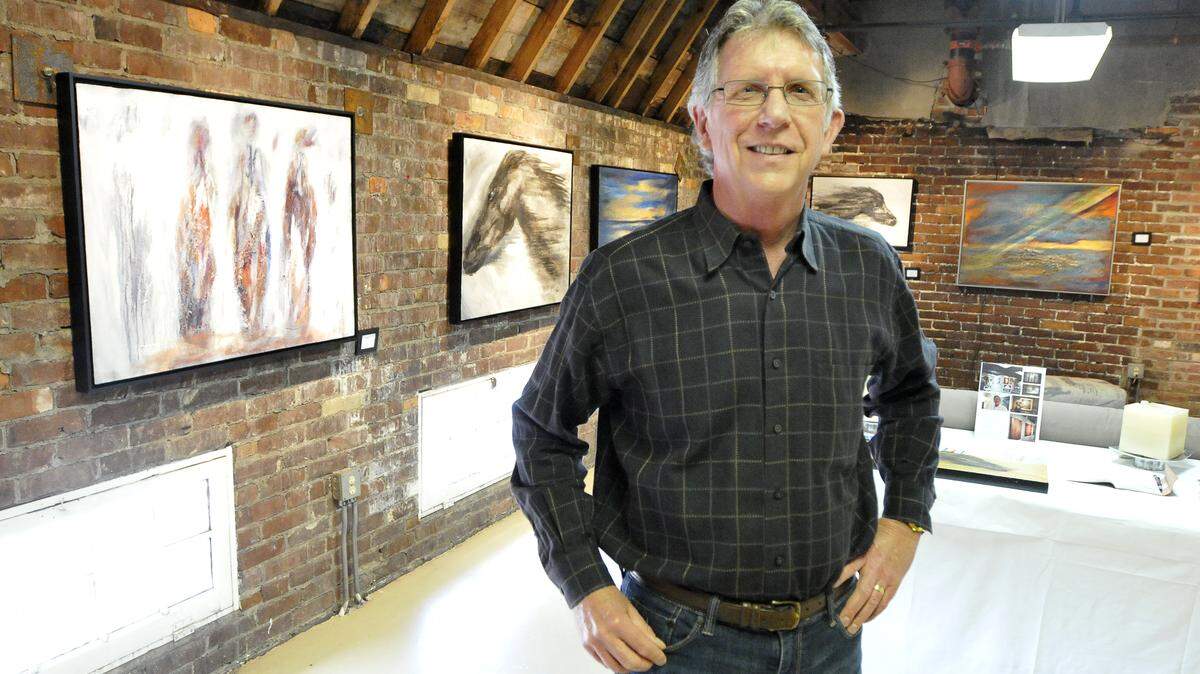 Artist Darrell Ishmael says he likes the space, and the address: "A studio with a downtown address gives you credibility."    
