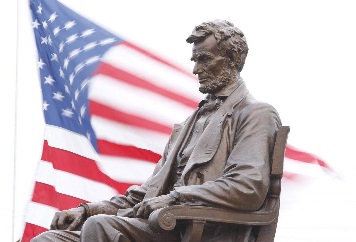 The Abraham Lincoln statue in  downtown Hodgenville, Ky., where the Lincoln Days Festival will be held again, this year.