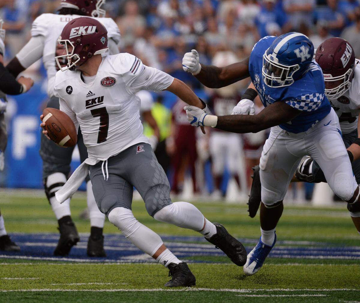 Tim Boyle passed for 2,134 yards and 11 touchdowns in his one season leading Eastern Kentucky.