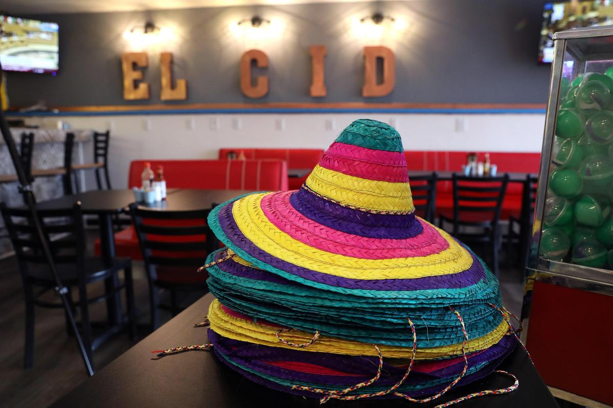 El Cid’s $5 sombreros make you eligible for the weekly $5 drink or food special.