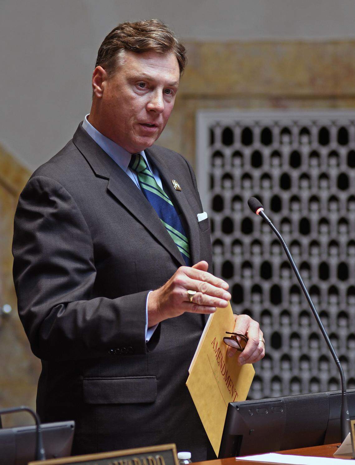 Sen. Brandon Smith, R-Hazard, describes his $50 million amendment to the current $213 million Eastern Kentucky flood relief package.