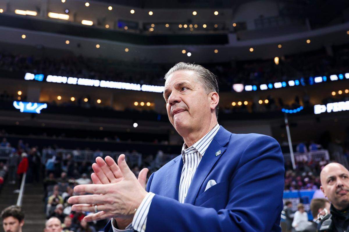 John Calipari has a 410-123 record in 15 seasons as the head coach at Kentucky.