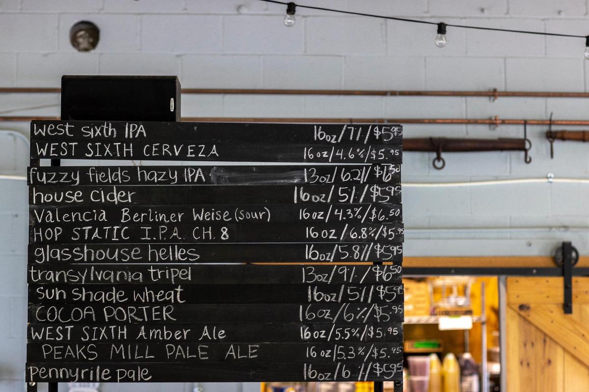 West Sixth beers are available at the West Sixth Farm taproom in Frankfort.