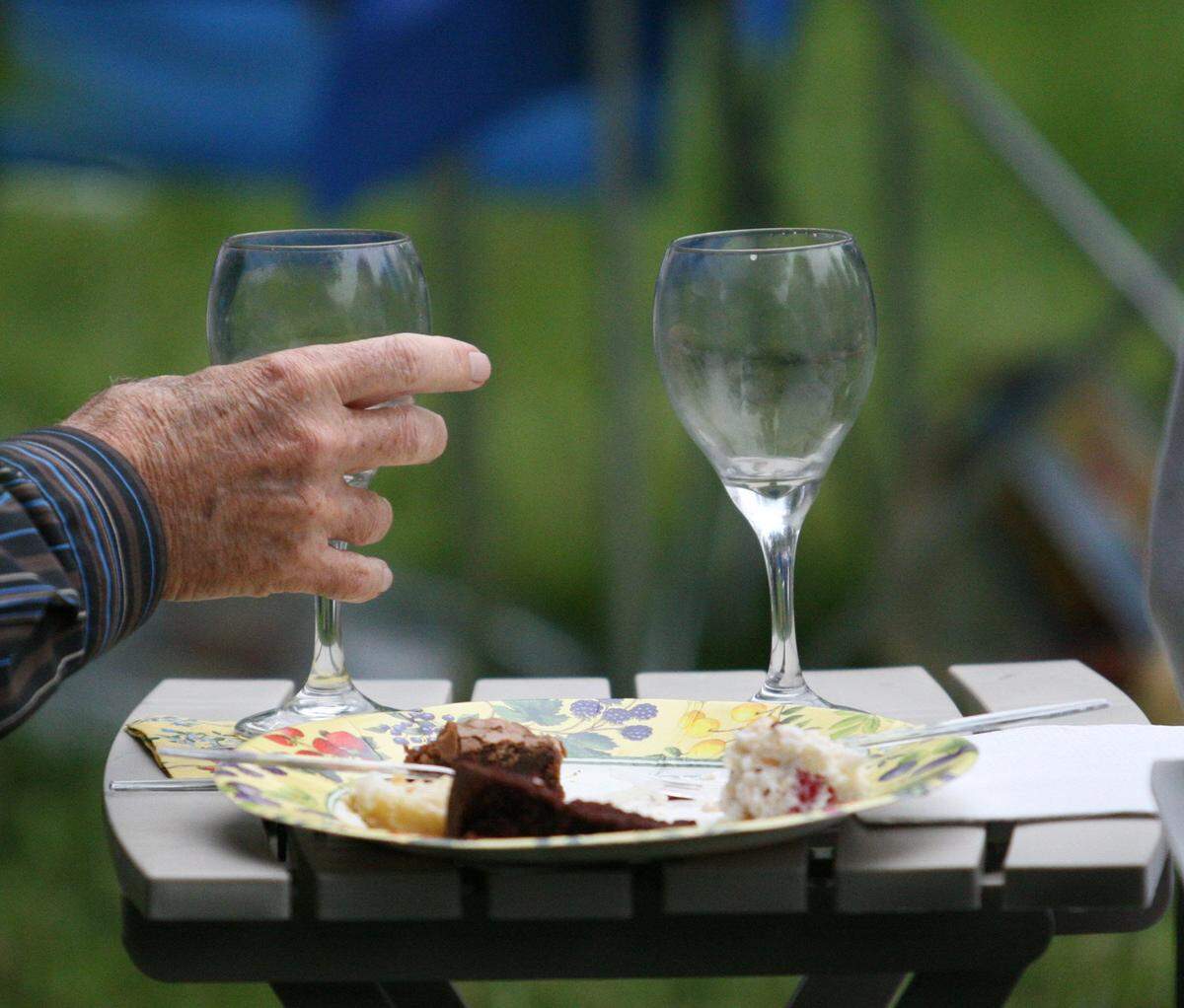Wine and finger foods are popular at the annual Jazz on the Lawn concert at Ashland. This weekend the music by C the Beat under the direction of Lee Carroll.