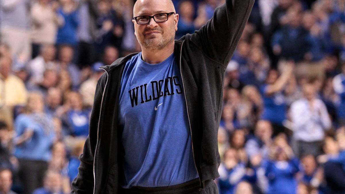 Former UK great Rex Chapman acknowledged the crowd as No. 1 Kentucky defeated Vanderbilt 83-74 on Feb. 25, 2012, in  Lexington.