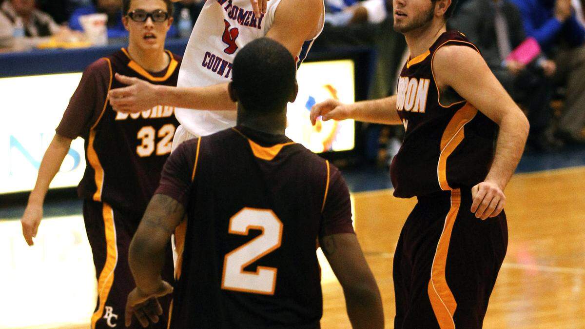Montgomery County's Omar Prewitt passed against Bourbon County last month in Mount Sterling.   