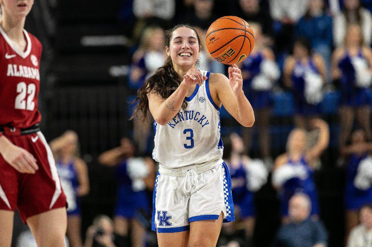 Point guard Georgia Amoore put up a career high and UK-record-tying 43 points in her most recent outing and is averaging a team-leading 19.4 points per game this season.