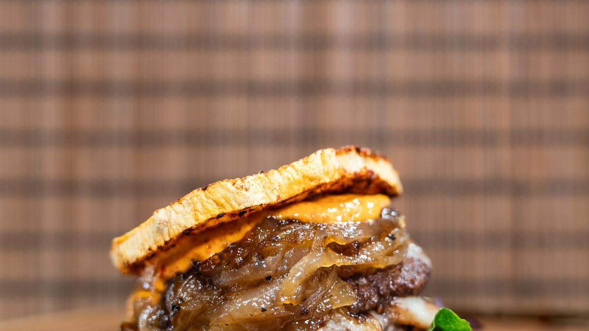 NuHealth Kitchen Devilishly Sweet Smash Burger for Lexington Burger Week.