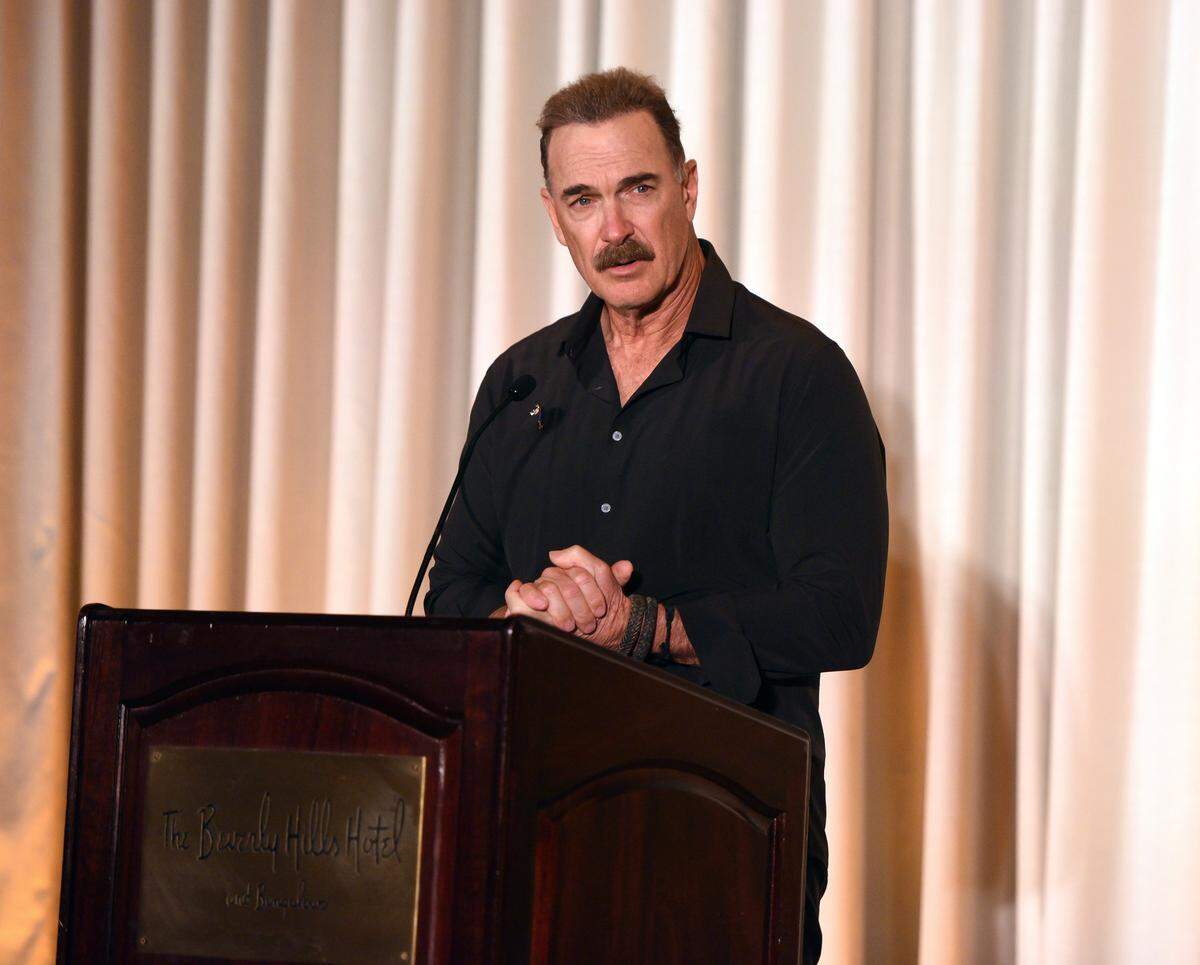 BEVERLY HILLS, CALIFORNIA - FEBRUARY 09: Patrick Warburton speaks onstage during Advanced Imaging Society's 16th Lumiere Awards at The Beverly Hills Hotel on February 09, 2026 in Beverly Hills, California.  (Photo by Vivien Killilea/Getty Images for AIS Lumiere Awards)