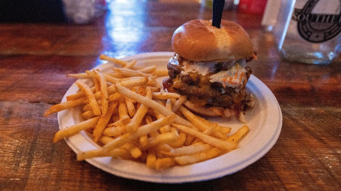 The Southern Burger with fries was one the the Southern Deli & Tavern’s most popular burgers.