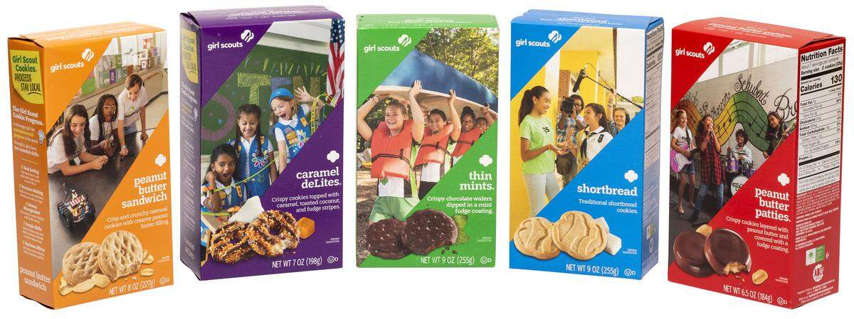 Classic favorite Girl Scout Cookies will be sold at local booths beginning in February.