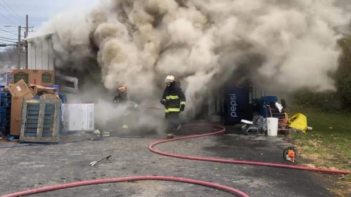 The Garrard County Food Pantry caught fire Sunday morning, causing a total loss. The food pantry said it would still distribute food Monday despite the damage and lost products.