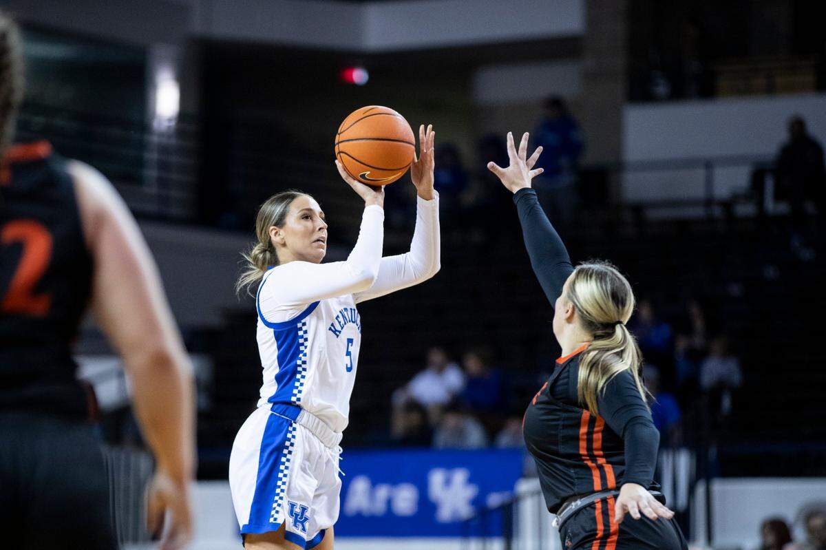 Blair Green made her return to the court after missing all of last season with a ruptured Achilles.