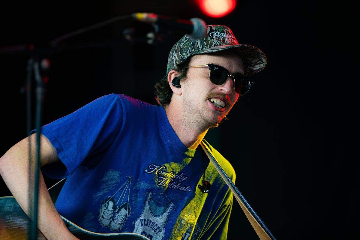 Jacob Young of Ole 60 performing during the 2025 Railbird music festival, at Red Mile infield on June 1, 2025, in Lexington, Ky.