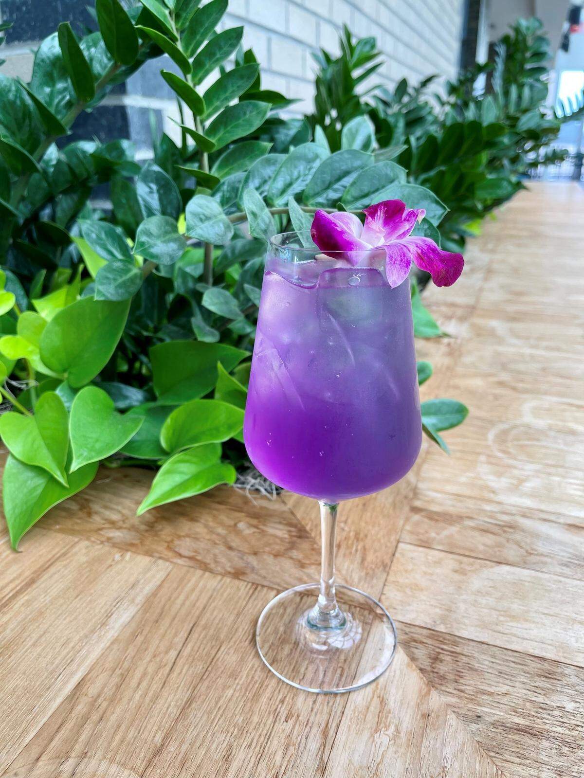 The Moonlight Kiss cocktail at Infinity is made with Castle & Key gin from Woodford County.