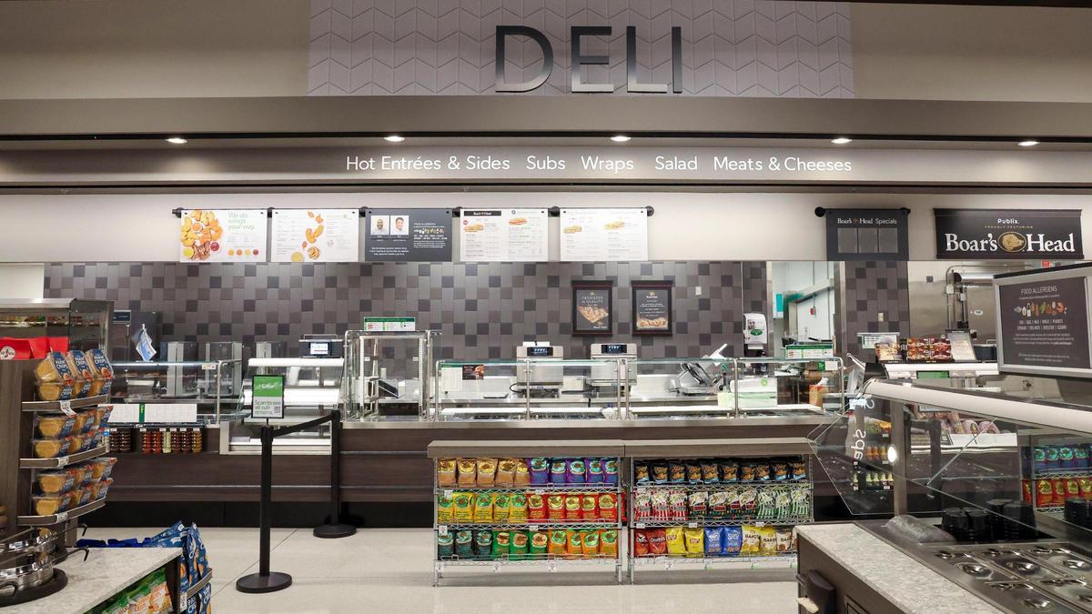 The deli department inside Publix Super Market during a sneak peek of Lexington’s first Publix grocery store, March 3, 2025 in Lexington, Ky. The Florida-based chain is known for its signature deli sandwiches, called Pub Subs, that you can custom order online or in person.
