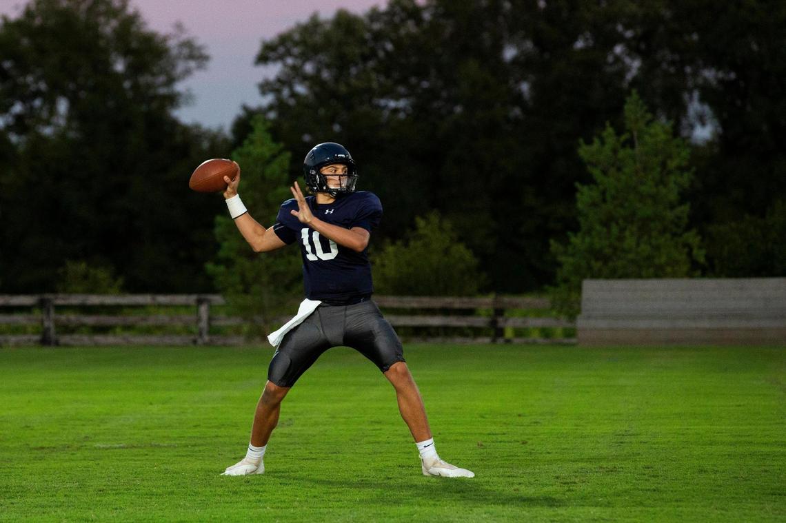Sayre junior quarterback Cole Pennington is the son of former NFL and Marshall quarterback Chad Pennington and was just offered a scholarship by the Thundering Herd last week.