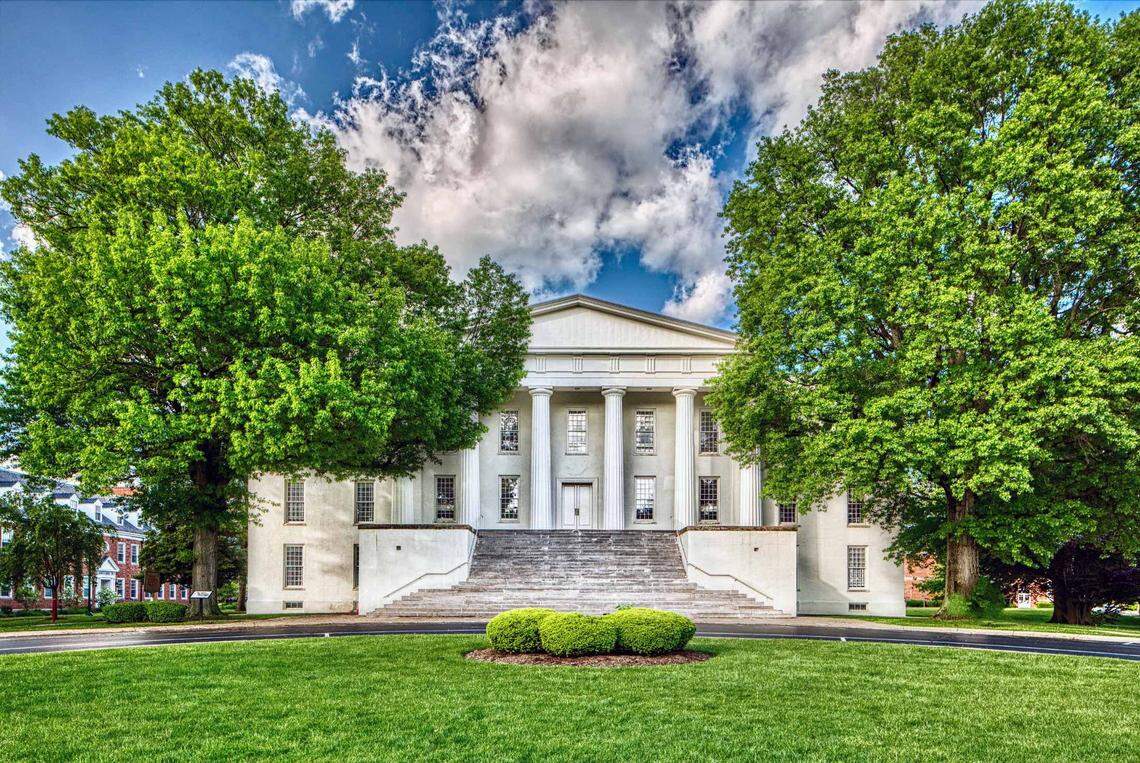 Old Morrison at Transylvania University face Gratz Park across Third Street. The original university buildings were on what is now the park.