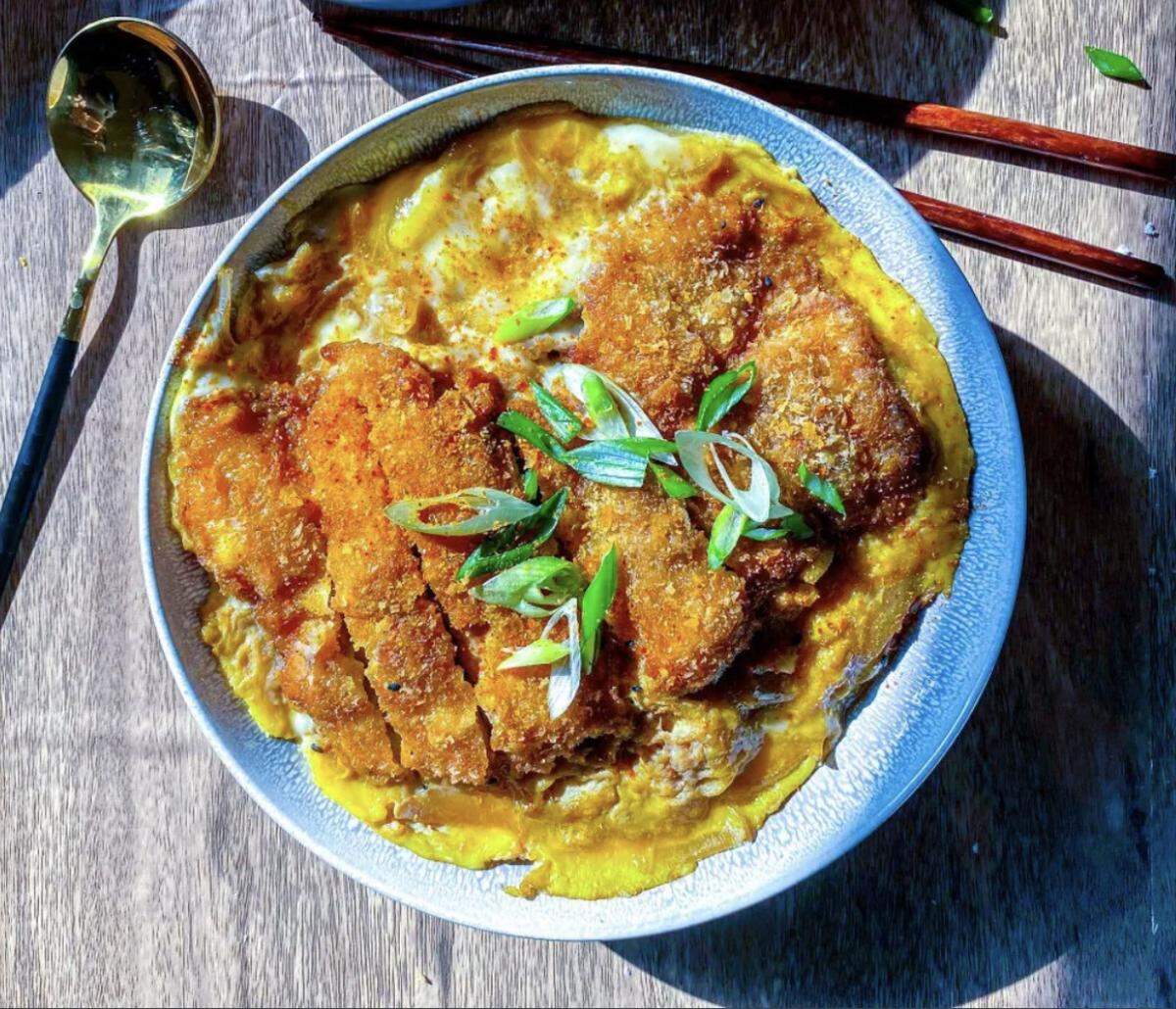 The new Zundo Izakaya, coming soon to Lexington in the ex-Outback Steakhouse location off Nicholasvile Road, will serve a variety of Japanese dishes including Katsu Don, deep-fried pork cutlets with egg and green onion on rice, which will be on the donburi menu.