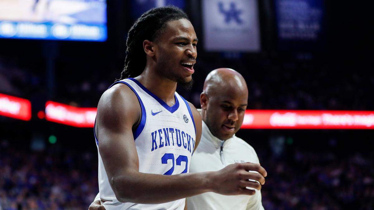 Kentucky guard Cason Wallace is averaging 11.7 points, 3.5 rebounds, 4.2 assists and 1.9 steals per game this season.