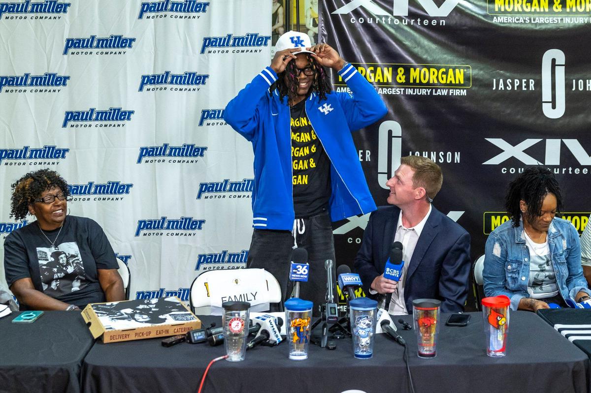 Class of 2025 Kentucky signee Jasper Johnson is projected to be a first-round pick in the 2026 NBA draft.