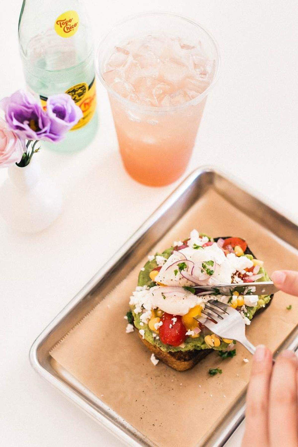 Avocado Toast is just one of the breakfast options at Caliche Café.