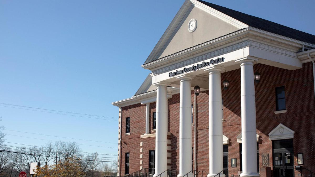 The Harrison County Judicial Center in Cynthiana on Thursday, November 19, 2020. Harrison County is currently designated as a “red zone,” meaning it has a higher number of COVID-19 cases.