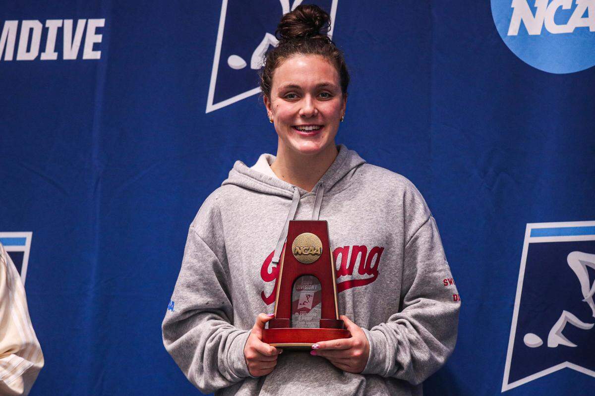 Mariah Denigan earned All-America honors at the 2024 NCAA Women’s Swimming and Diving Championships with a seventh-place finish in the 1,650-yard freestyle.