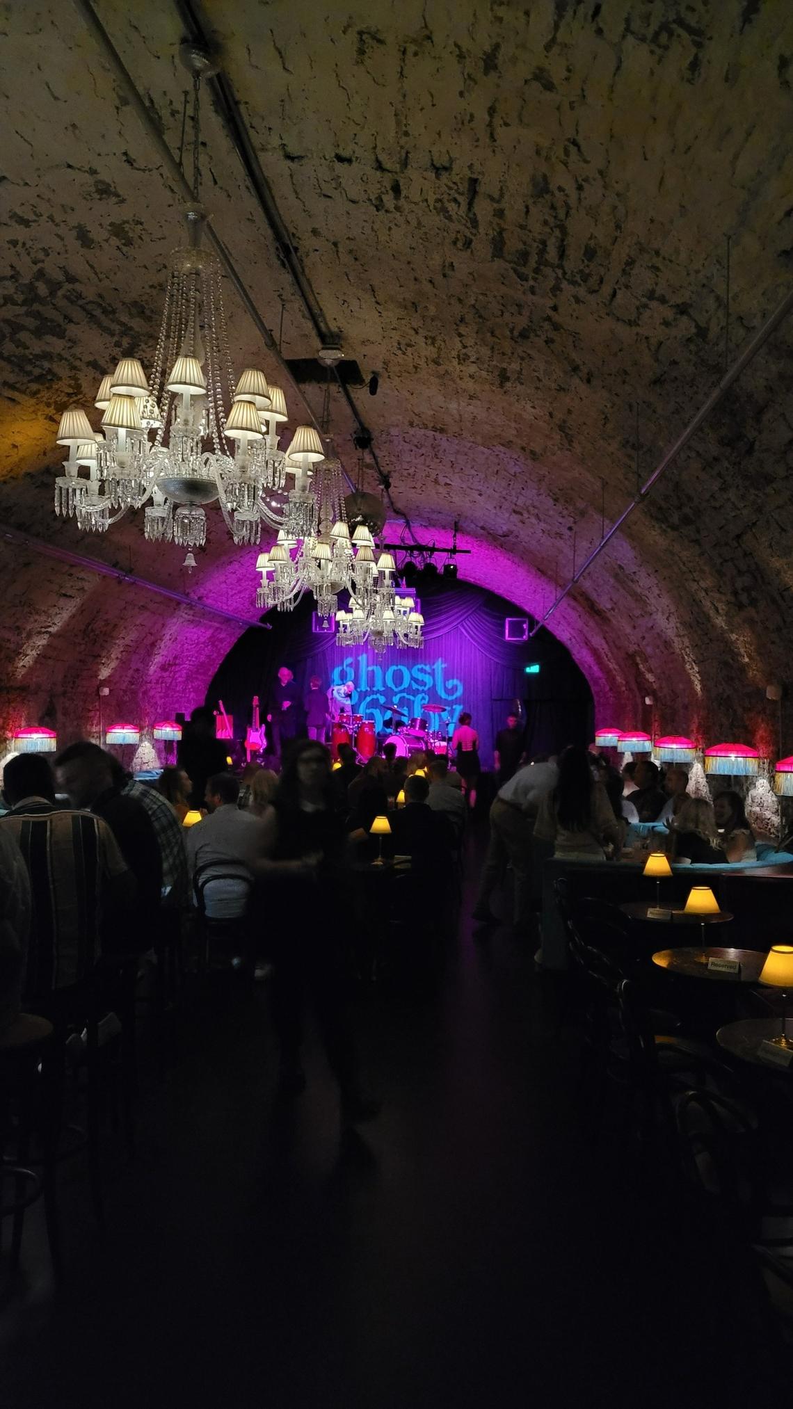 Ghost Baby speakeasy is hidden underground.