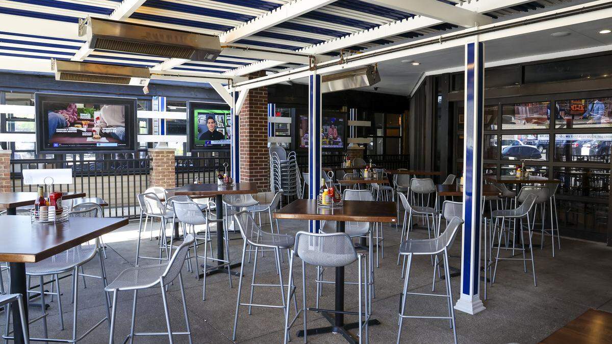 The owners of KSBar & Grille moved the patio TVs, making them easier to see and refinished the tables. 