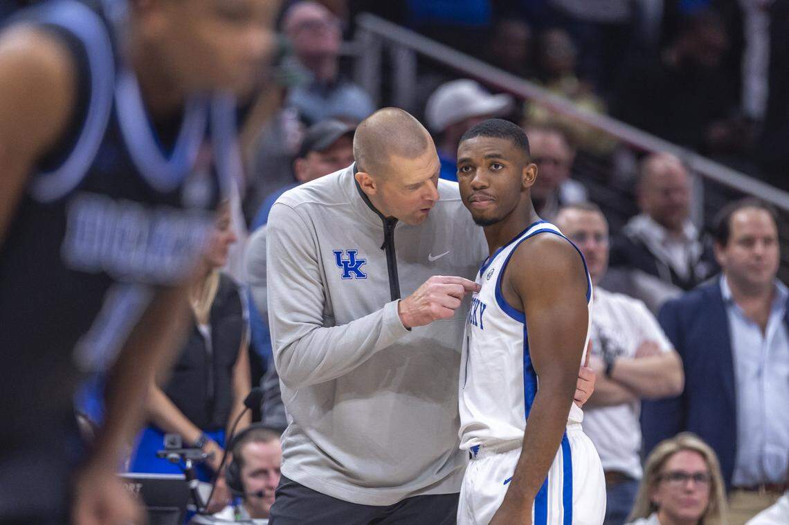 Kentucky head coach Mark Pope is relying on veteran guard Lamont Butler to help set the tone for his defense this season.