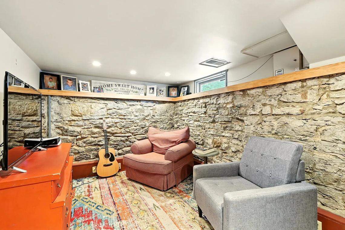 A view of the den at the Zeigler House, a Frank Lloyd Wright-designed home in Frankfort.