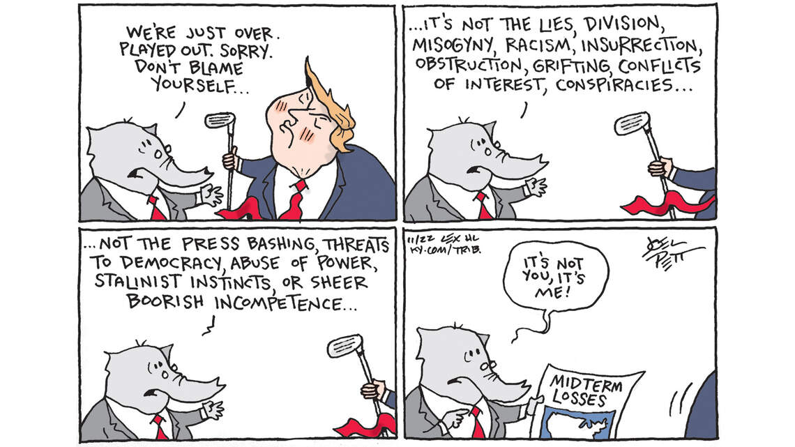Joel Pett: Here comes the break-up talk