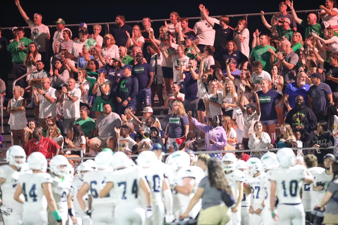 The visiting Great Crossing fans found plenty to cheer for during their team’s 46-15 win in the first game played in Scott County’s new stadium.