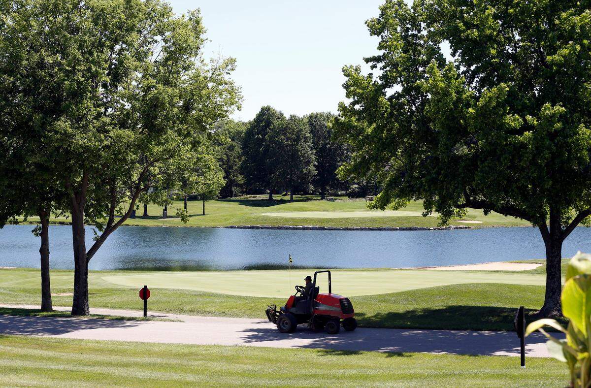 A look at the new par-3 No. 18 hole at Champions at Keene Trace Golf Club, the site of the PGA Tour Barbasol Championship in Nicholasville.