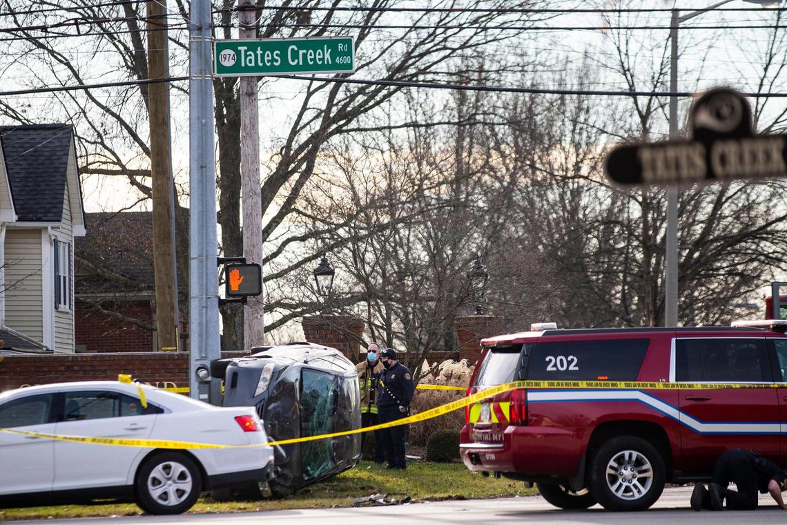 In January, dozens of shots were fired between two vehicles in the afternoon on Tates Creek Road near Rockbridge Road, striking multiple homes and causing one vehicle driven by a bystander to flip. Shell casings were found and collected along both roads.