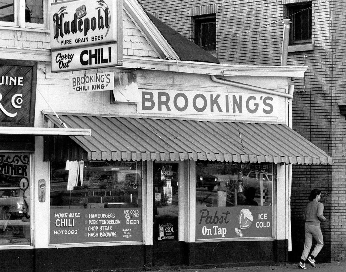Brooking’s Restaurant at 504 E. Euclid Avenue, near the intersection of Woodland Avenue on November 7, 1982. Kentucky basketball coach Adolph Rupp called it the best chili in Lexington and was a frequent customer. Brooking died in 1982 and his son Harold ran the restaurant until it served it’s last bowl of chili on June 1, 1991.