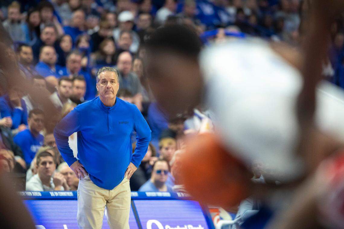 John Calipari’s Kentucky Wildcats were ranked No. 4 nationally to start the season. They’re no longer in the Top 25.