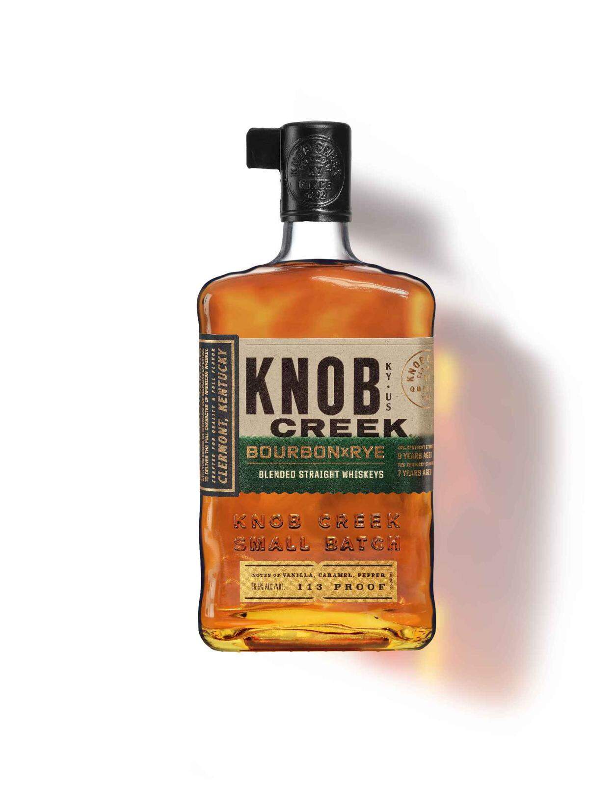 Knob Creek Bourbon x Rye is a blend of two award-winning whiskeys.