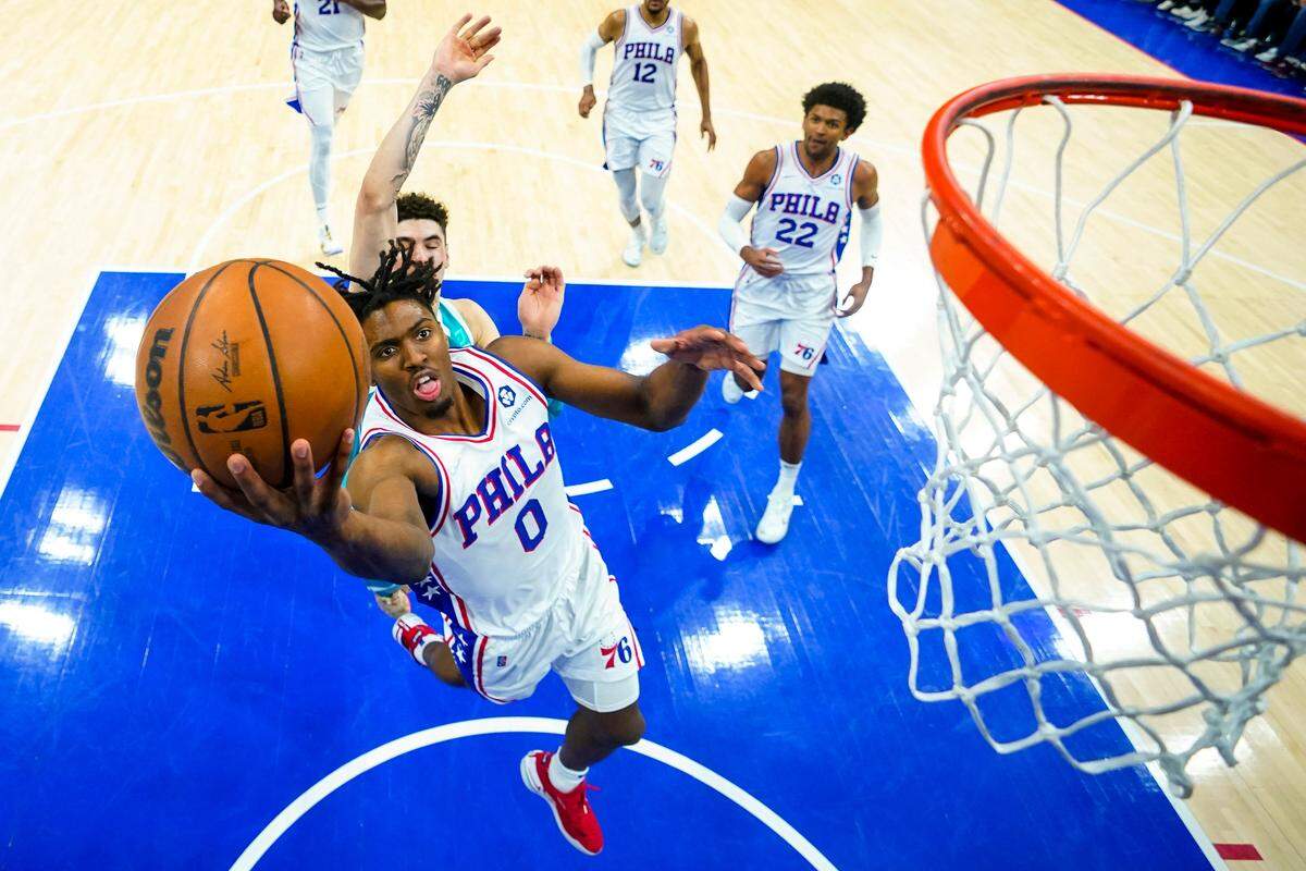 Former Wildcat Tyrese Maxey averaged 17.5 points, 3.2 rebounds and 4.3 assists in 2021-22, his second year in the NBA with the Philadelphia 76ers.