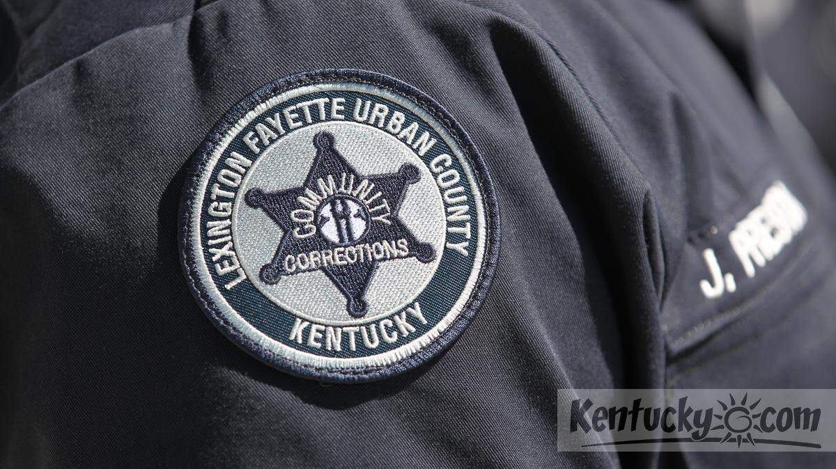 Deputy Director Lt. Col. Scott Colvin taught officer recruit class 1401 proper drill procedures outside the the Fayette County Detention Center on Old Frankfort Pike in Lexington, Ky., Friday, September 13, 2013.