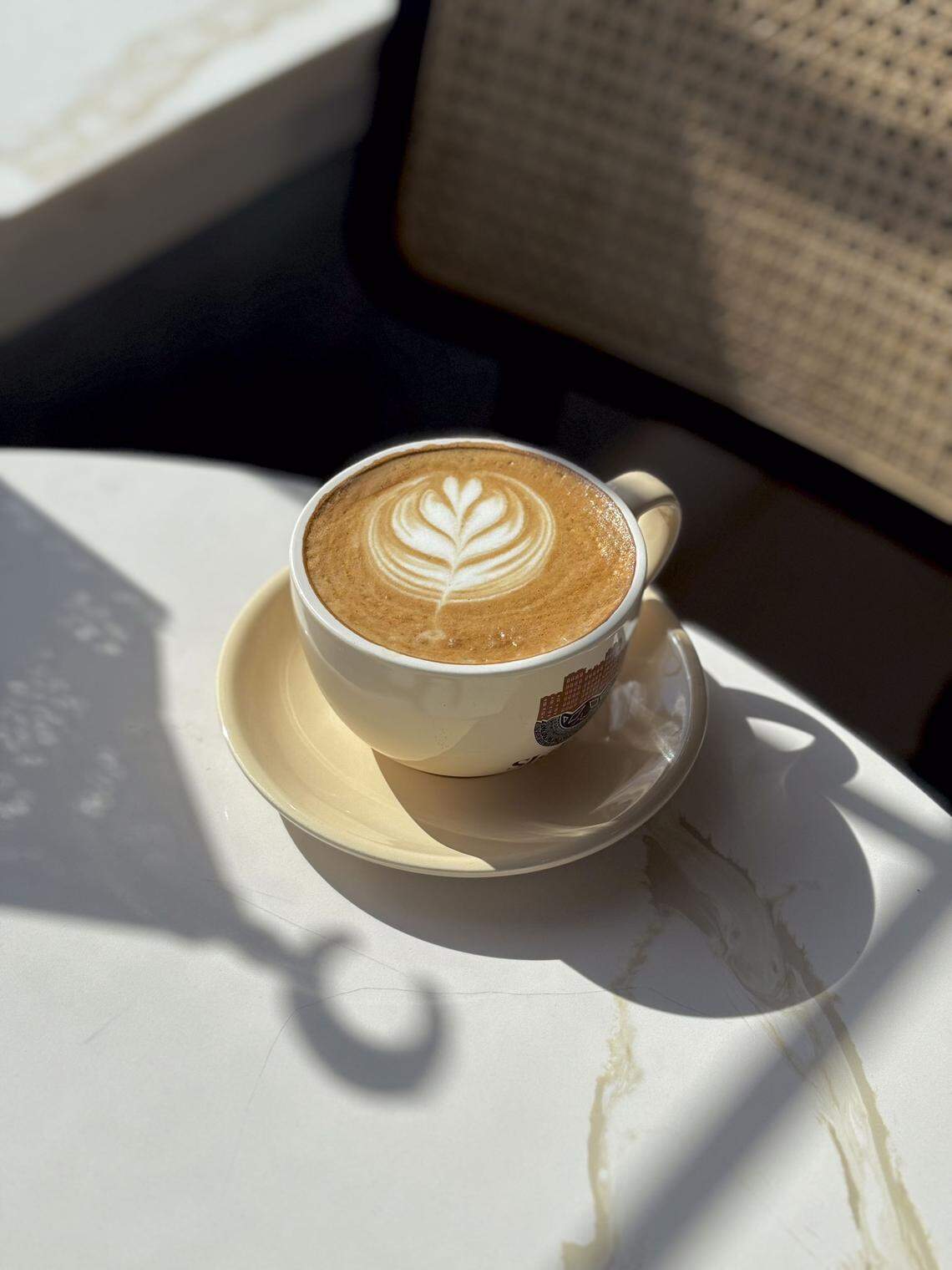 A Shibam Latte from Shibam Coffee, a new to Lexington coffee shop that will open in November. Yemeni coffee shops are known for their late night, alcohol-free environments serving unique coffee drinks and pastries. 