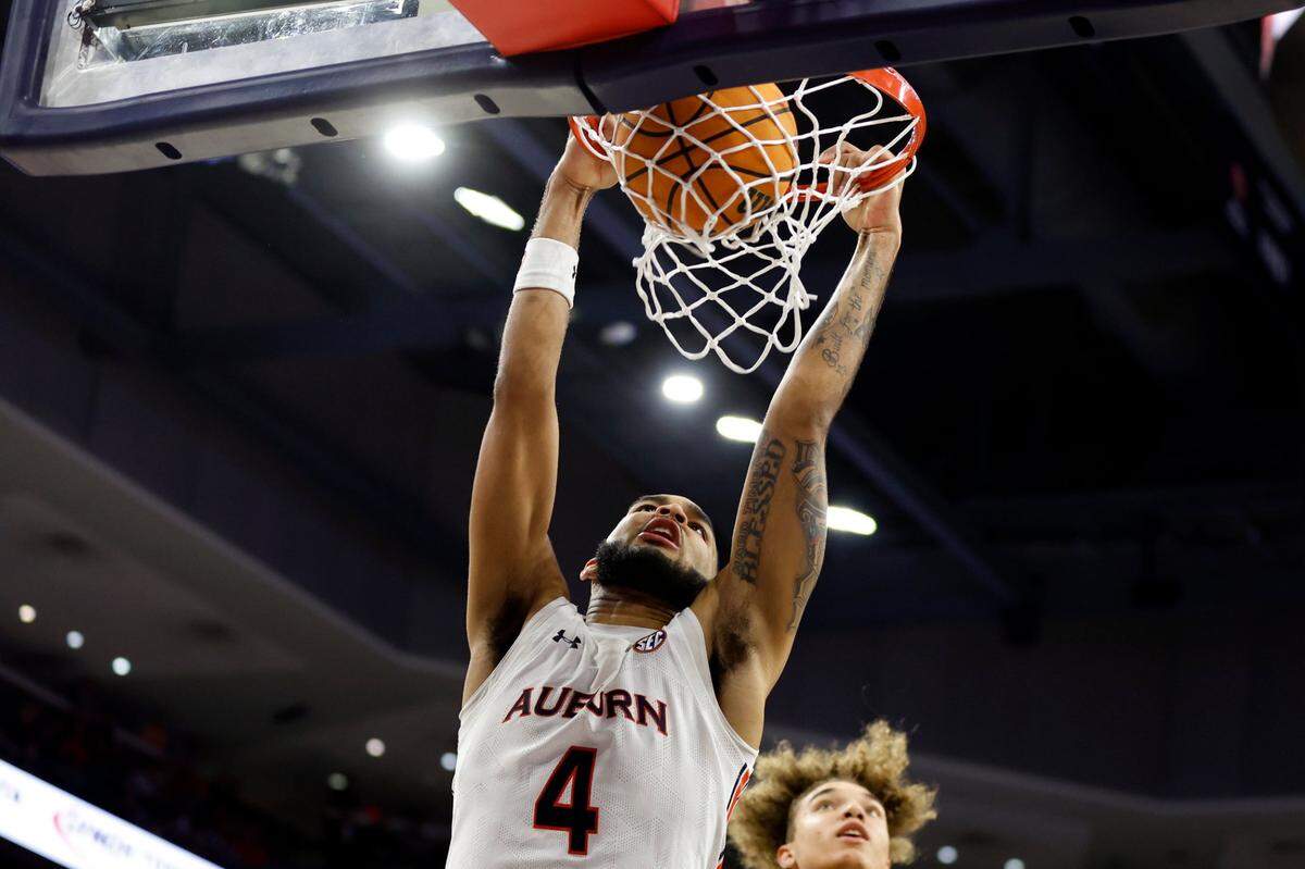 Former Morehead State star Johni Broome leads Auburn in scoring (14 ppg), rebounding (8.9 rpg) and blocked shots (2.4 a game).