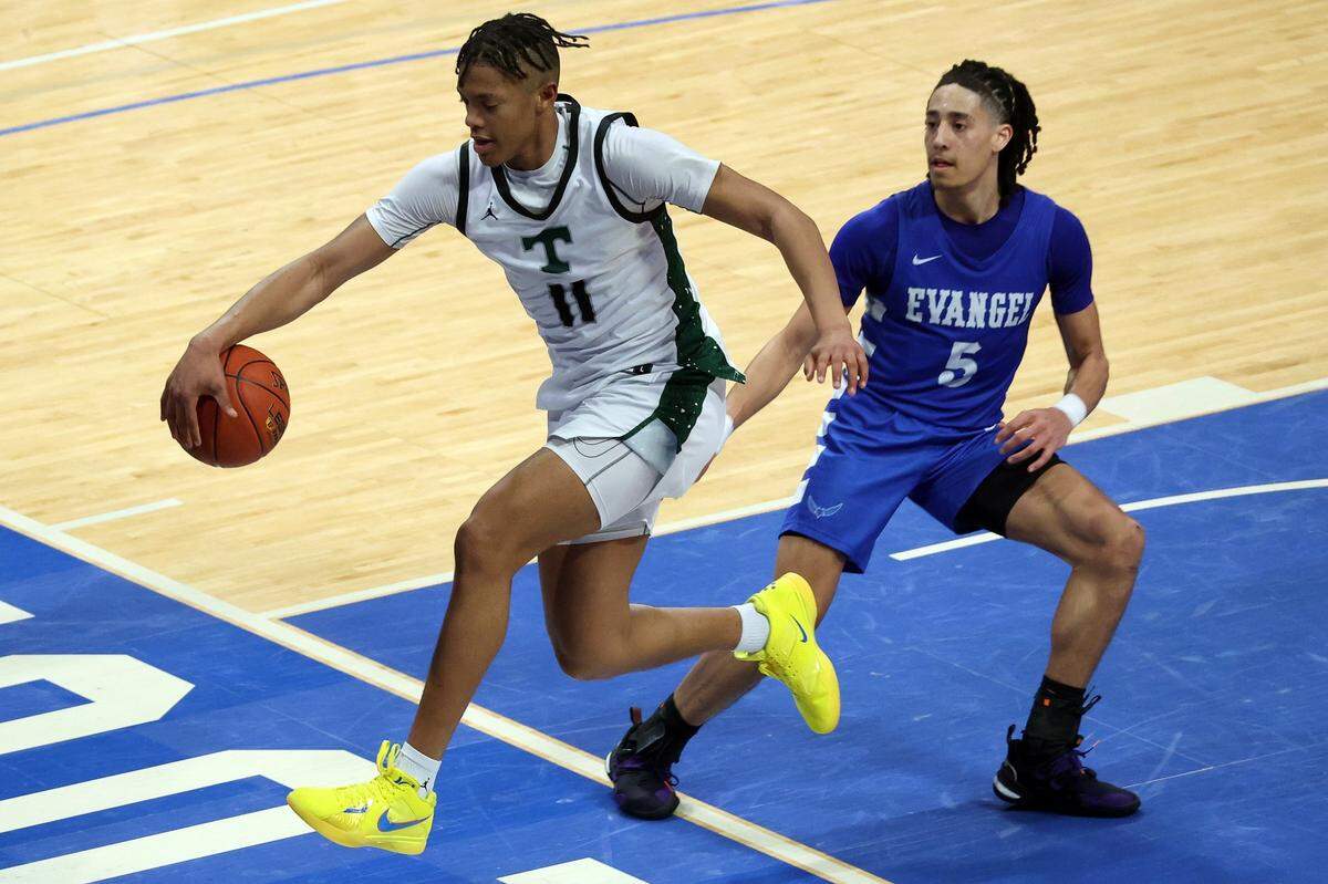 Trinity’s Jayden Johnson (11) is a highly rated recruiting prospect in the class of 2026.