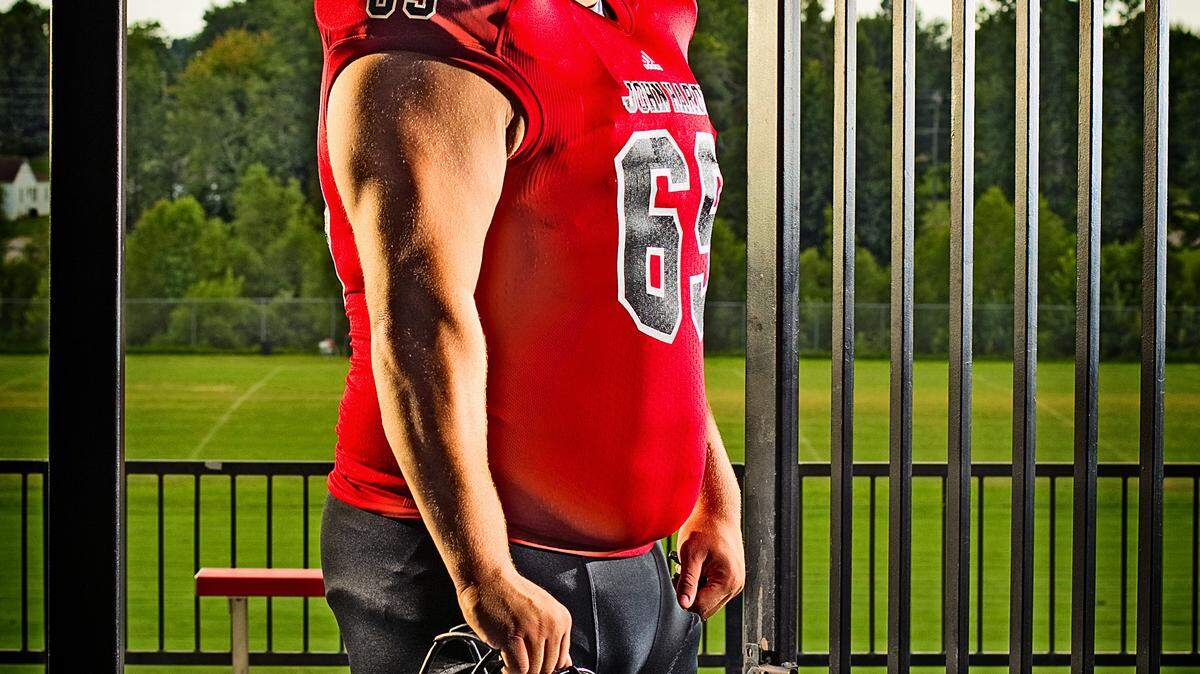 John Hardin high school football player Matt Elam  on Tuesday July 30, 2013 in Elizabethtown, Ky. Photos by Mark Cornelison | Staff
