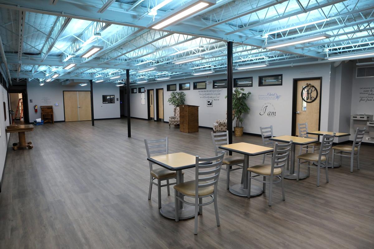 Renovated basement in gymnasium at Mustard Seed Hill, the former home of Millersburg Military Institute.