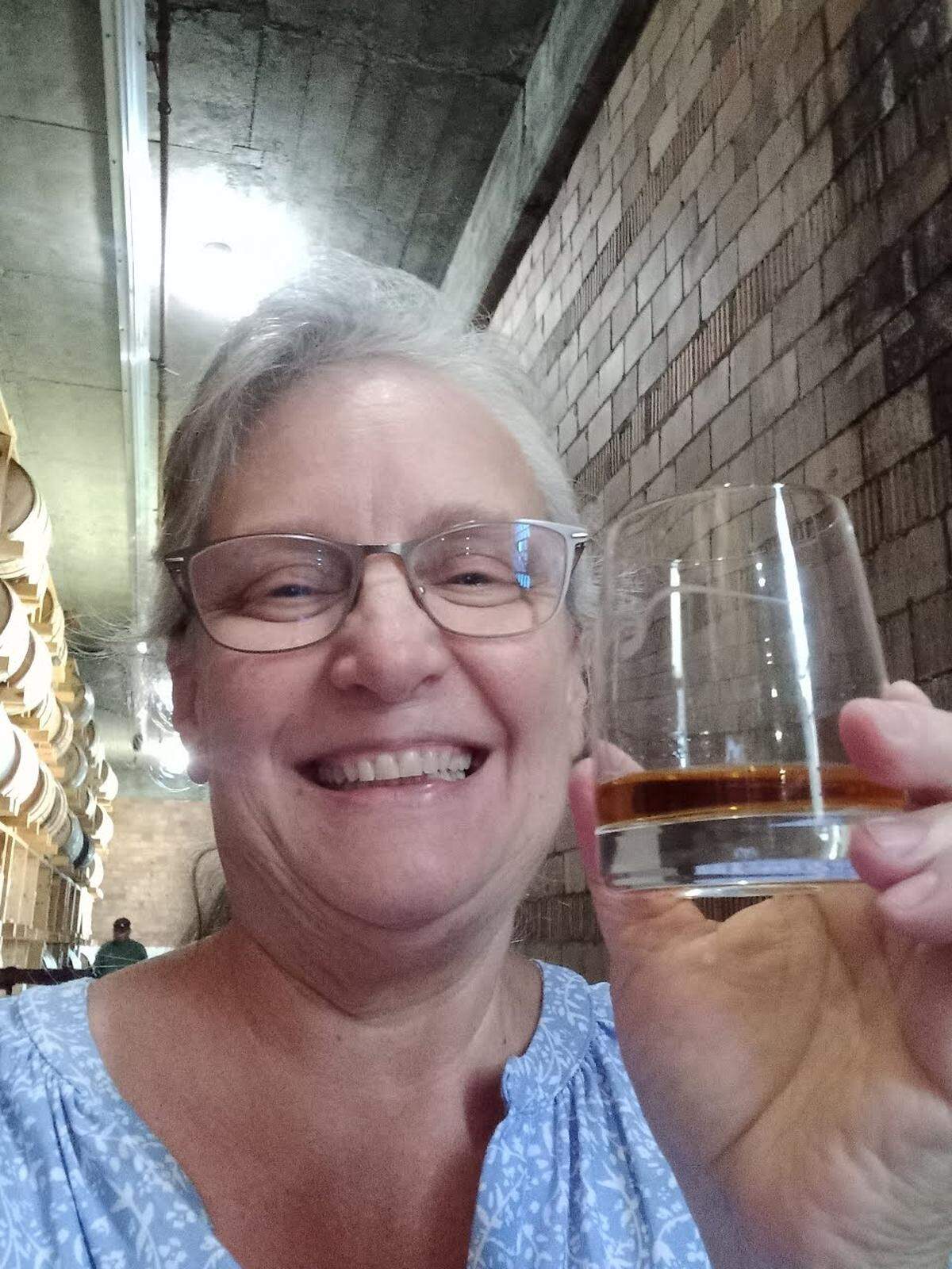 At a media tasting at Buffalo Trace, Lexington Herald-Leader reporter Janet Patton also sampled Weller straight from the barrel.