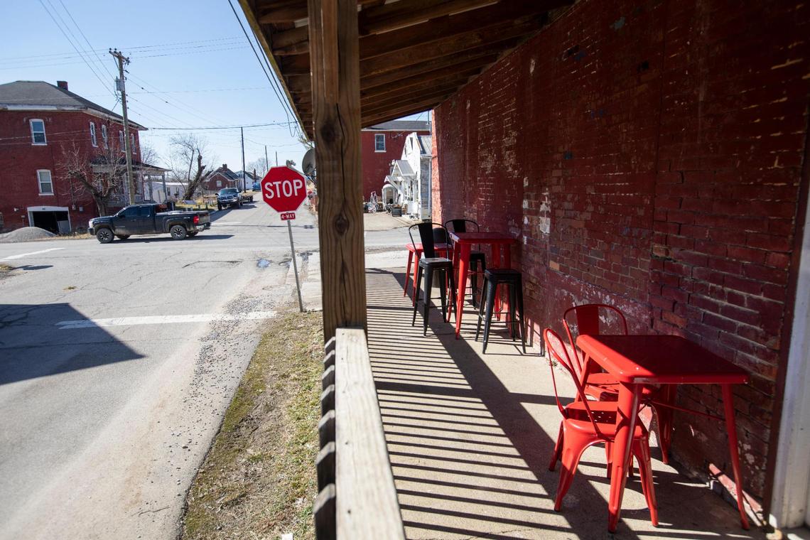 The Side Porch Cafe is a family owned bakery named for a covered porch running the length of the building in Waco Ky., Thursday, February 25, 2021. It opened in July 2019 by Rhonda Blevins, her husband Tyler Blevins and her daughters Brooke Rose and Lexie Rose.